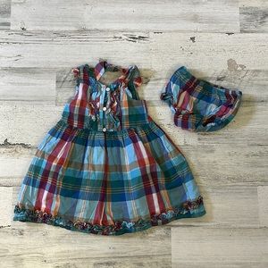 #E8- girls adorable dress and diaper cover size 18M CHAPS